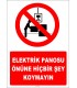 YT7270 - Elektrik panosu önüne hiçbir şey koymayın