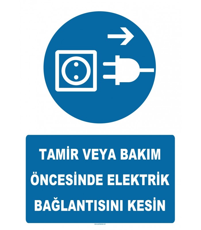 YT7280 - Tamir veya bakım öncesinde elektrik bağlantısını kesin