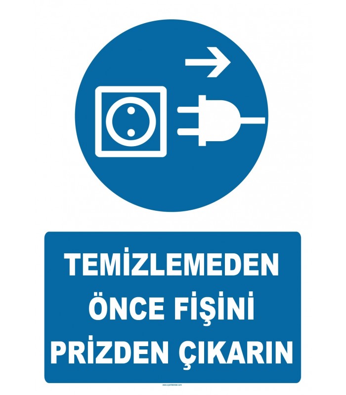 YT7277 - Temizlemeden önce fişini prizden çıkarın