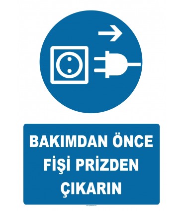 YT7276 - Bakımdan önce fişini prizden çıkarın