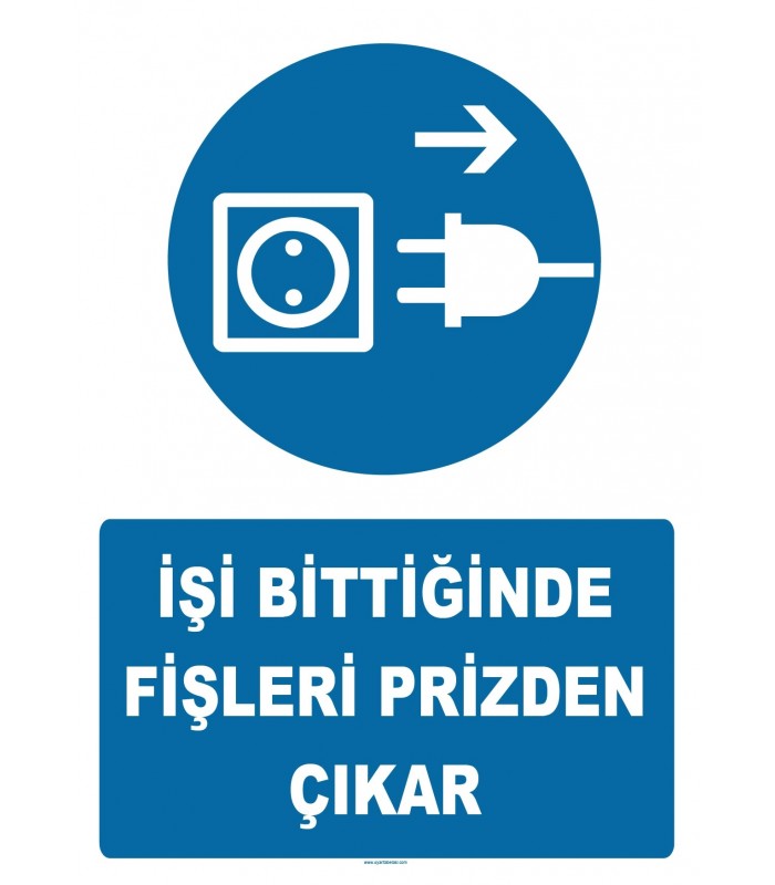 YT7274 - İşi bittiğinde fişleri prizden çıkar