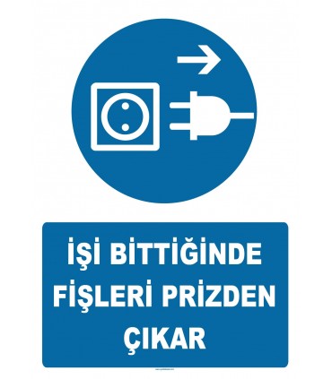 YT7274 - İşi bittiğinde fişleri prizden çıkar