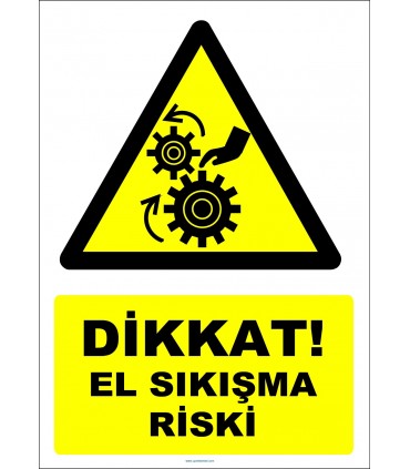 YT7310 - Dikkat el sıkışma riski