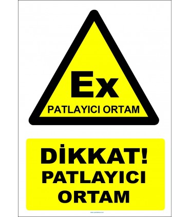YT7302 - Dikkat patlayıcı ortam