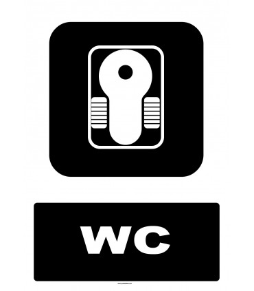 YT7294 - Alaturka WC Tabelası