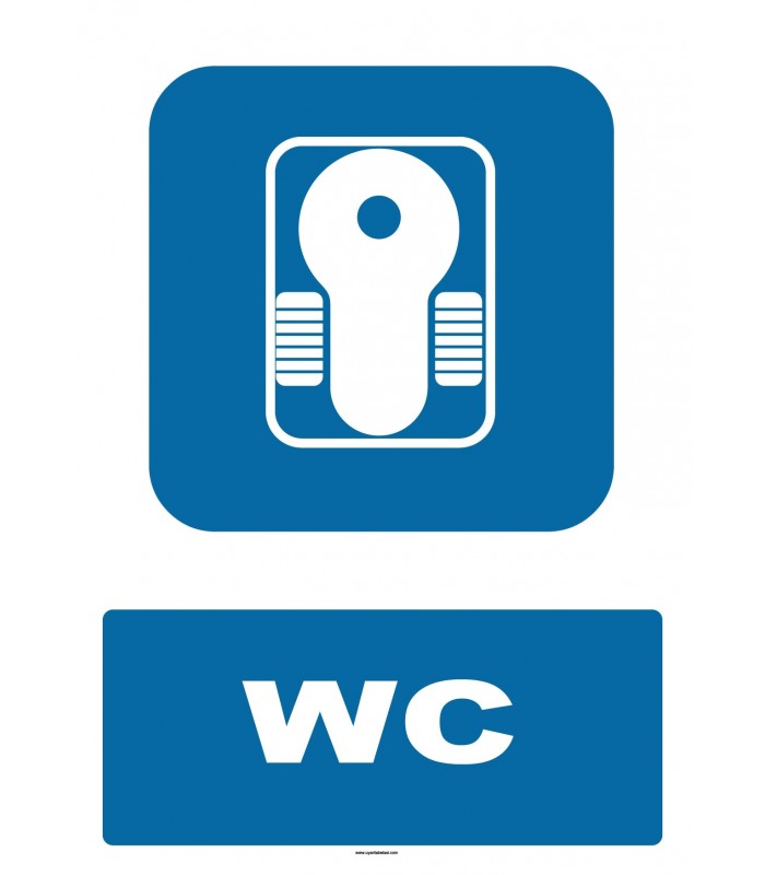 YT7293 - Alaturka WC Tabelası