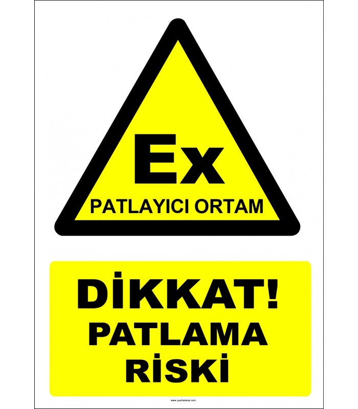 YT7326 - Dikkat patlayıcı ortam patlama riski