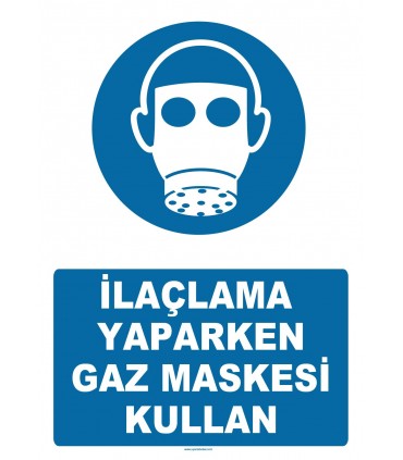 YT7288 - İlaçlama yaparken gaz maskesi kullan