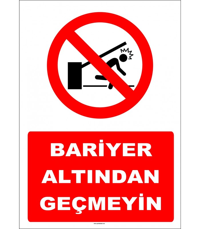 YT7343 - Bariyer altından geçmeyin