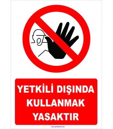YT7346 - Yetkili dışında kullanmak yasaktır