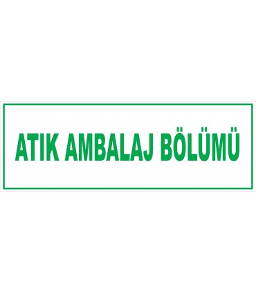 YT7334 - Atık ambalaj deposu