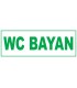 YT7350 - WC Bayan Tabelası