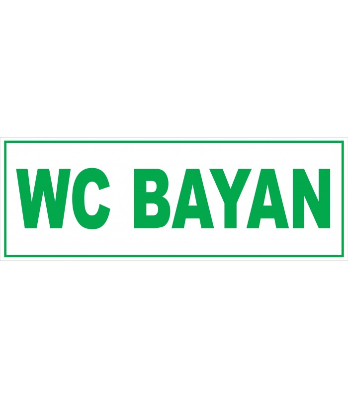 YT7350 - WC Bayan Tabelası