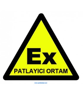 YT7303 - Patlayıcı ortam işareti levhası