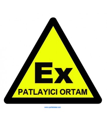 YT7303 - Patlayıcı ortam işareti levhası