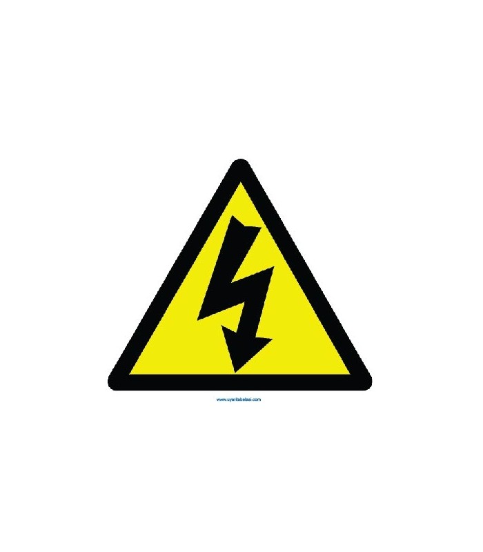 YT7304 - Elektrik tehlikesi işareti levhası/etiketi