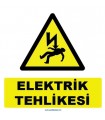 YT7301 - Elektrik tehlikesi levhası/etiketi