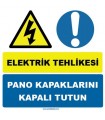 YT7289 - Elektrik tehlikesi, pano kapaklarını kapalı tutun