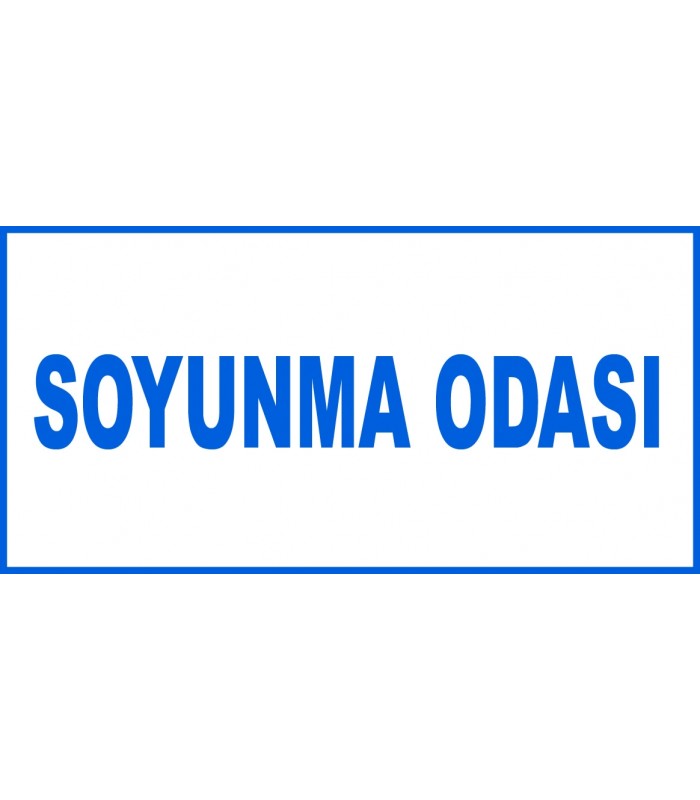 YT7083 - Soyunma odası levhası