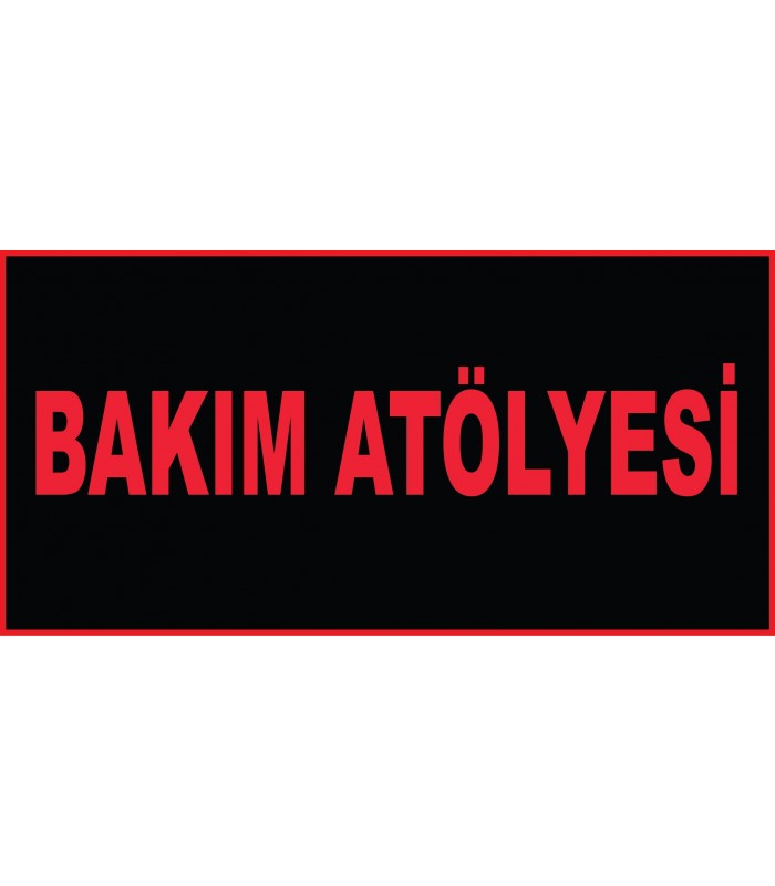 YT7363 - Bakım atölyesi levhası