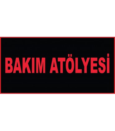 YT7363 - Bakım atölyesi levhası