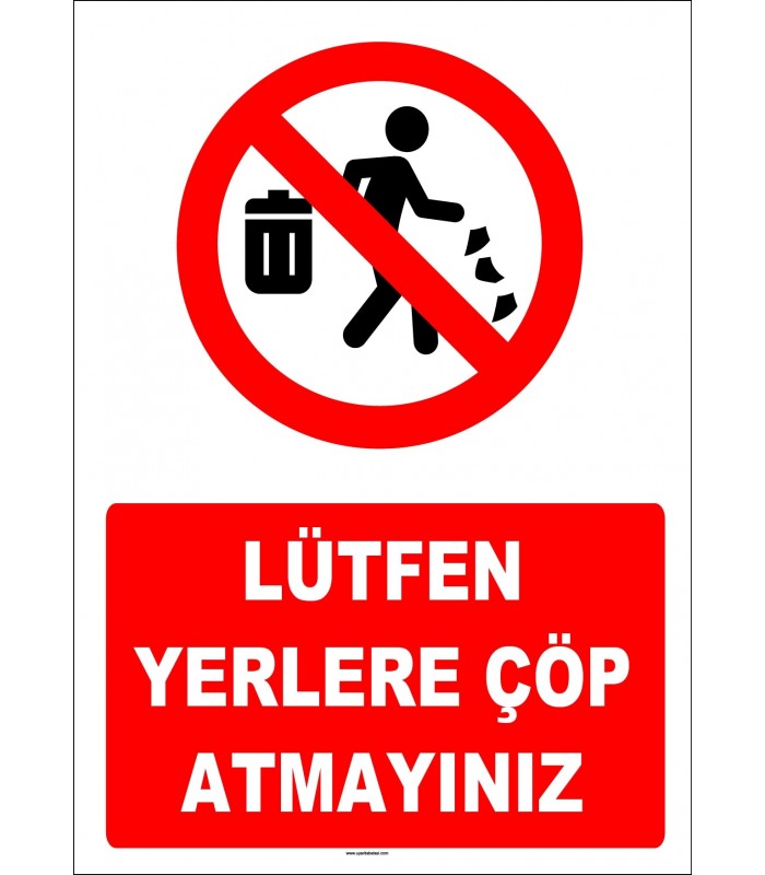 YT7397 - Lütfen yerlere çöp atmayınız