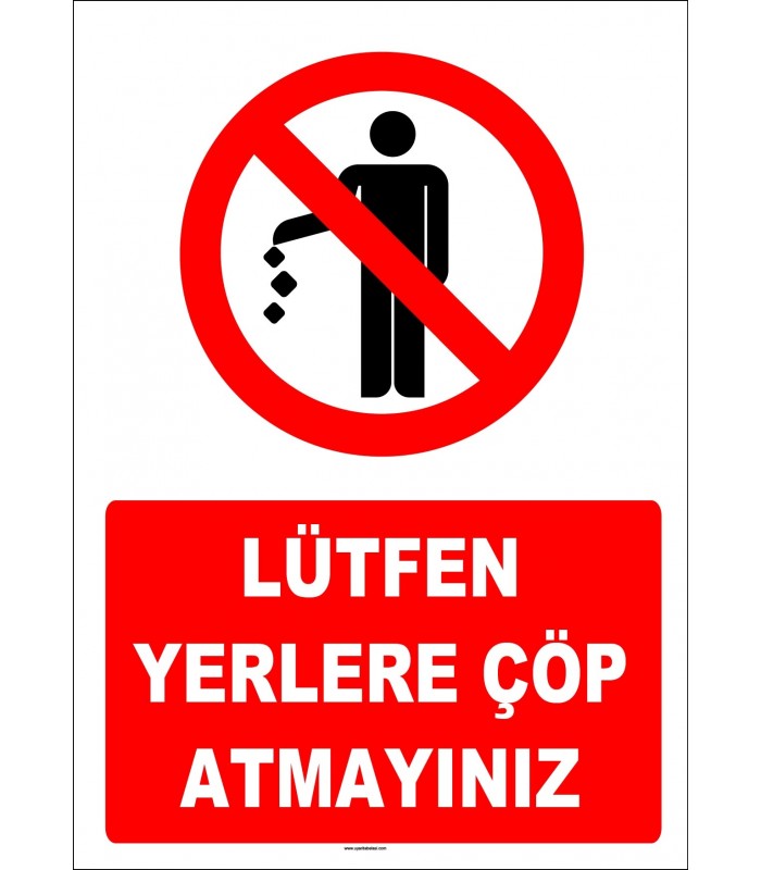 YT7396 - Lütfen yerlere çöp atmayınız