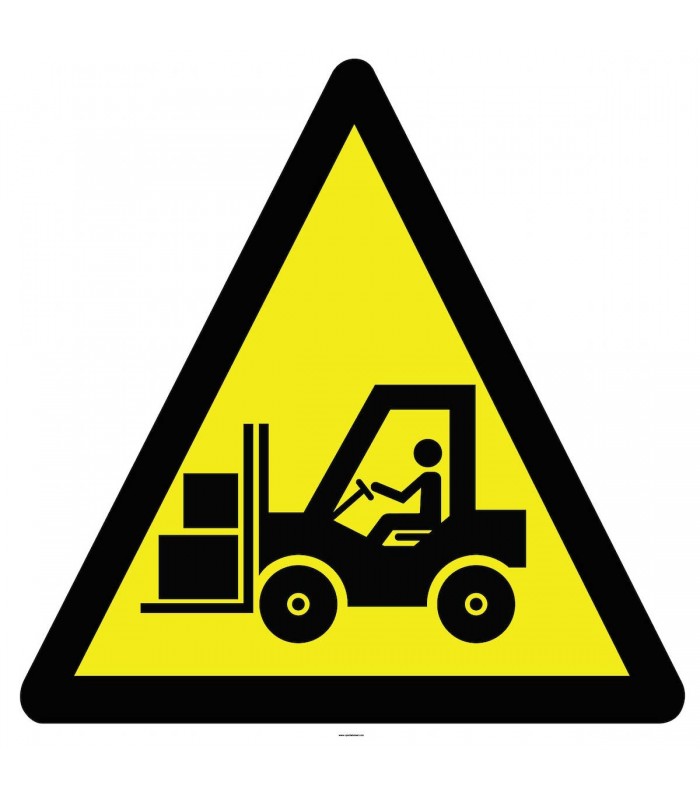 YT7394 - Dikkat forklift çıkabilir işareti levhası