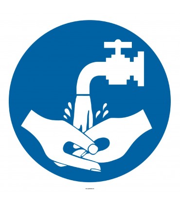 YT7393 - Ellerinizi yıkayın işareti levhası