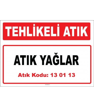 A130113-1 - Atık Yağlar
