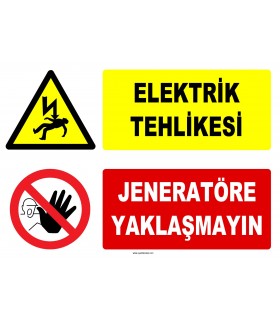 YT7418 - Elektrik tehlikesi, jeneratöre yaklaşmayın