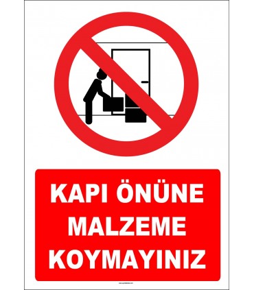 YT-7421 - Kapı önüne malzeme koymayınız
