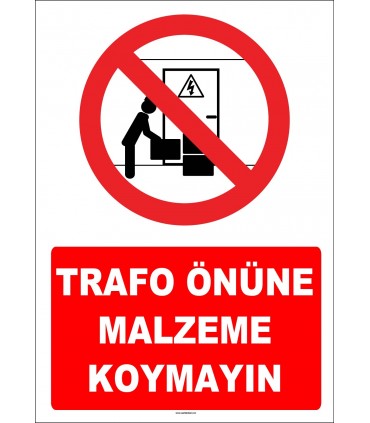 YT7433 - Trafo önüne malzeme koymayın