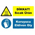 YT-7454 - Dikkat sıcak ürün, koruyucu eldiven giy