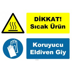 YT-7454 - Dikkat sıcak ürün, koruyucu eldiven giy