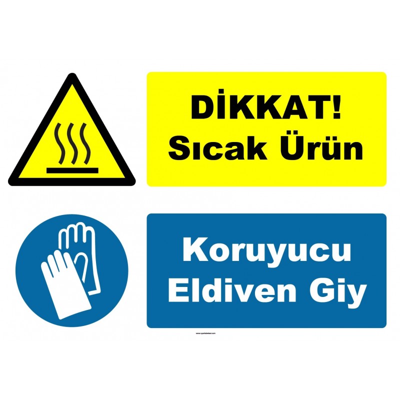 YT-7454 - Dikkat sıcak ürün, koruyucu eldiven giy