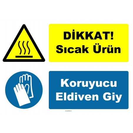 YT-7454 - Dikkat sıcak ürün, koruyucu eldiven giy
