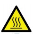 YT7455 - Sıcak yüzey, malzeme, ürün uyarı işareti levhası/etiketi