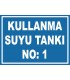 YT7461 - 1 numaralı kullanma suyu tankı