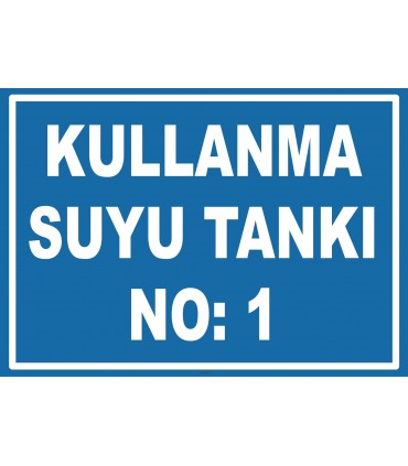 YT7461 - 1 numaralı kullanma suyu tankı