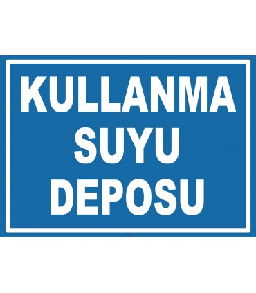 YT7464 - Kullanma suyu deposu
