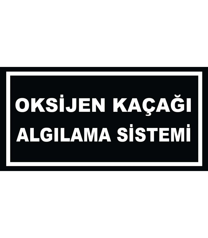 YT7491 - Oksijen kaçağı algılama sistemi siyah beyaz