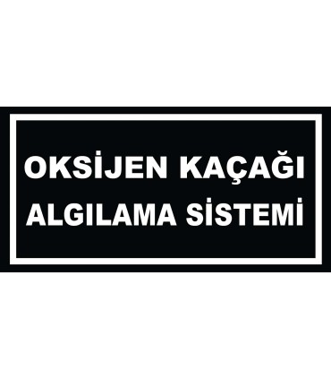 YT7491 - Oksijen kaçağı algılama sistemi siyah beyaz