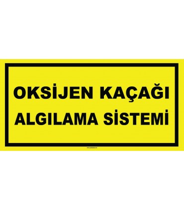YT7492 - Oksijen kaçağı algılama sistemi sarı siyah