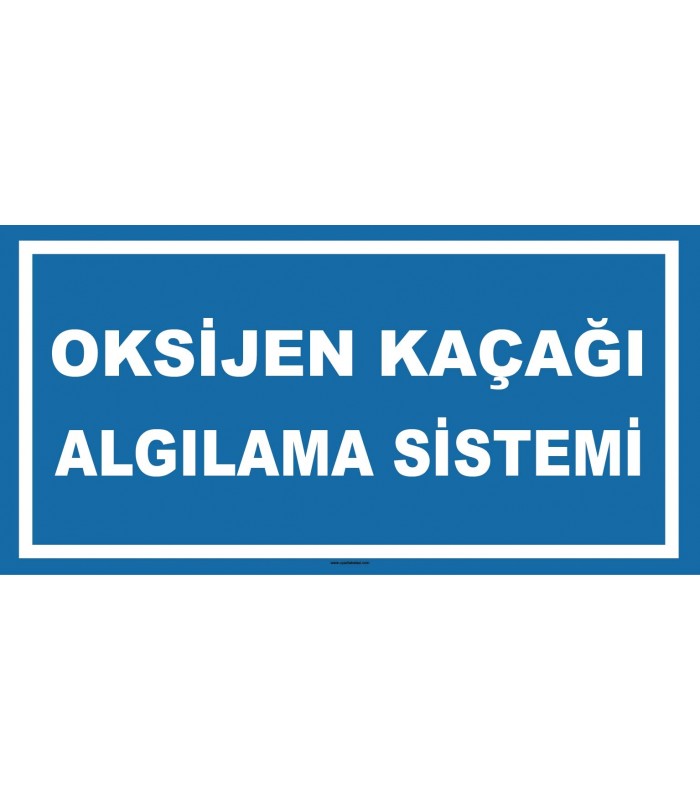 YT7493 - Oksijen kaçağı algılama sistemi mavi beyaz