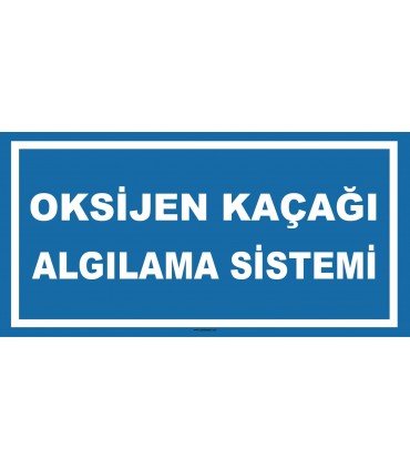 YT7493 - Oksijen kaçağı algılama sistemi mavi beyaz