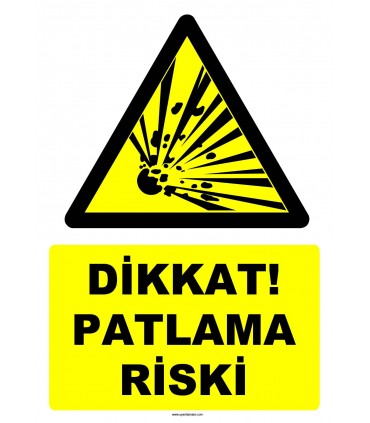 YT7500 - Dikkat patlama riski (patlayıcı madde)