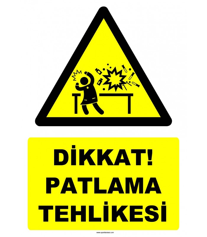 YT7505 - Dikkat patlama tehlikesi (laboratuvar)