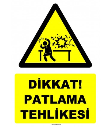YT7505 - Dikkat patlama tehlikesi (laboratuvar)