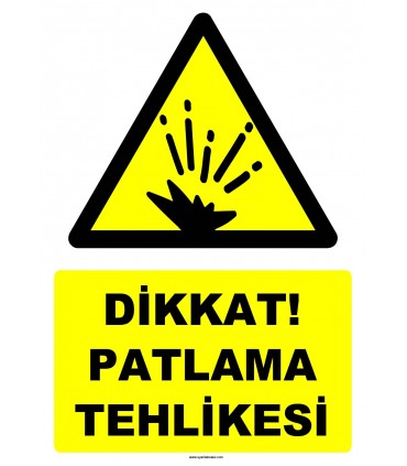 YT7509 - Dikkat patlama tehlikesi (genel)